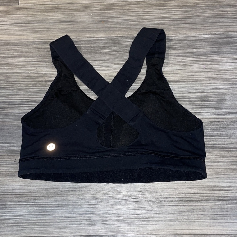 Lululemon black racer back sports bra - Picture 1 of 3